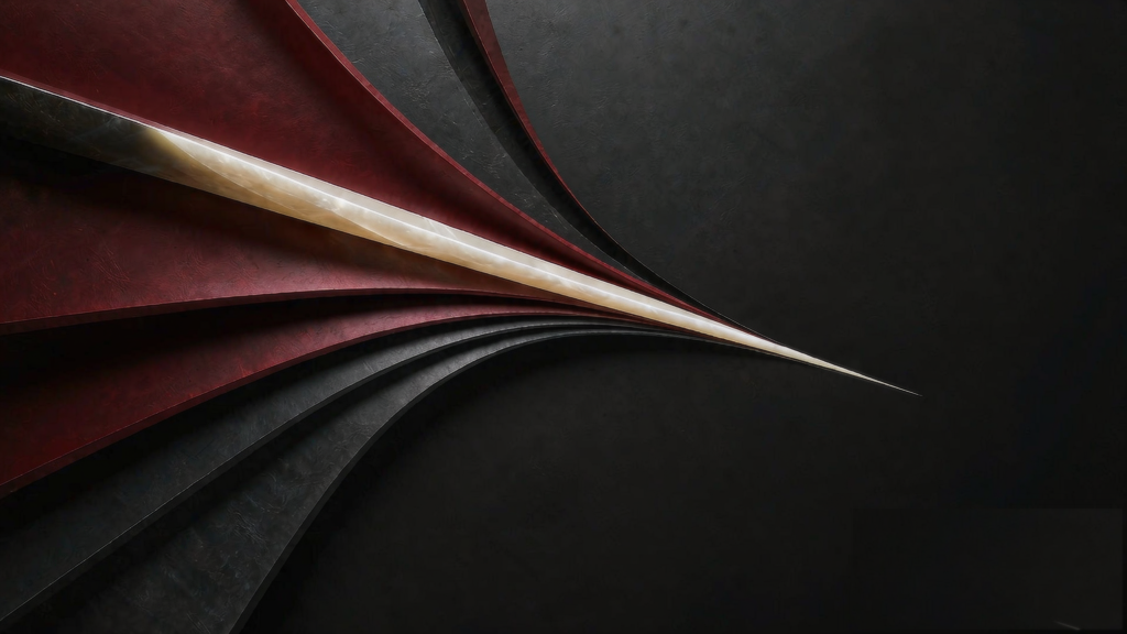 Abstract editorial artwork for Hexagram 21