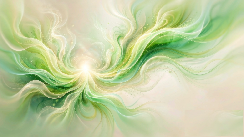 Abstract editorial artwork for Hexagram 42